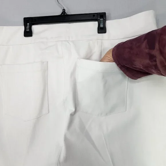 Spanx Flare Pant Stretch Waist Band Body Shaping Silver Lining Plus Size Tall 3X - Picture 13 of 15